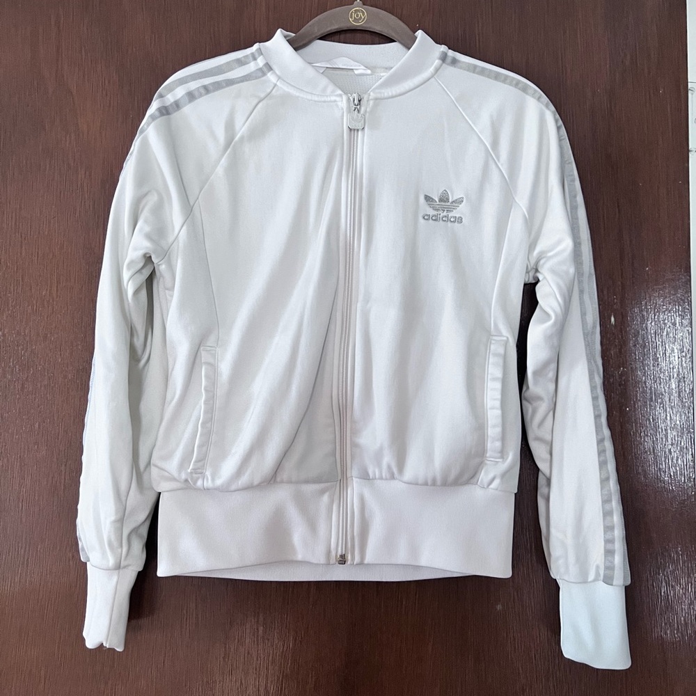 Adidas Women's White Track Jacket